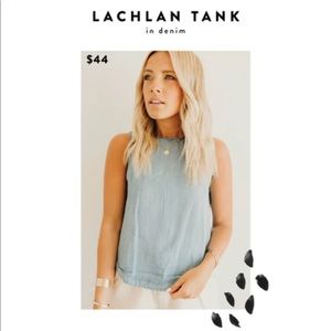 Carly Jean Los Angeles Lachlan Denim Tank